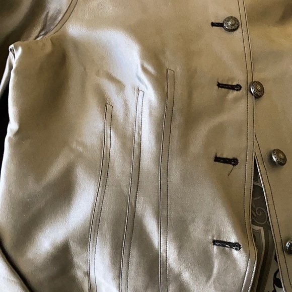 Silver sateen tapered blazer - Picture 2 of 6